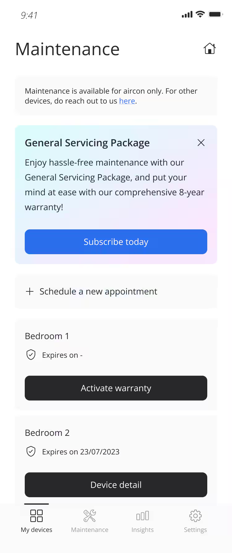 Aircon Warranty