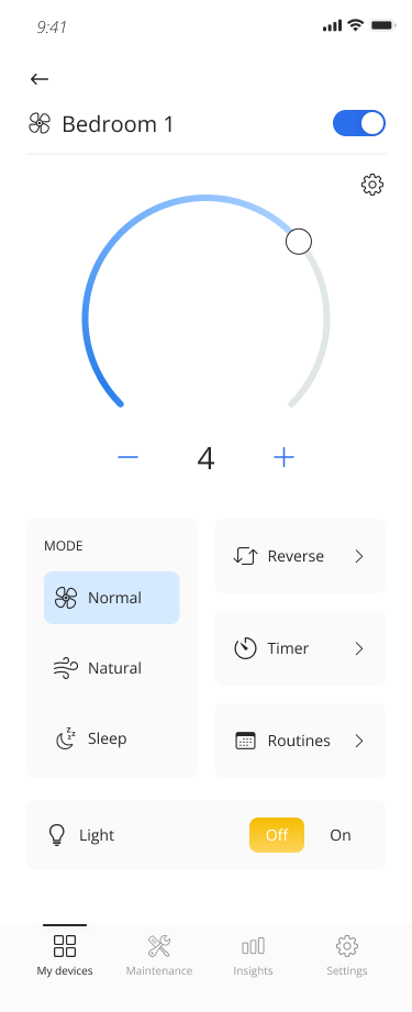 CF app controls